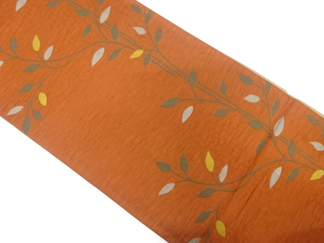 JAPANESE FUKURO OBI / MATELASSE / WOVEN LEAVES